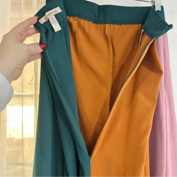 NEW Anthropologie Hutch Strapless Colorblock Wide Leg Strapless Jumpsuit - Picture 6 of 8